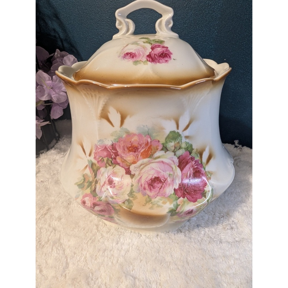 Antique SPM Porzellanfabrik Walkure German Porcelain Biscuit Jar Mold 574